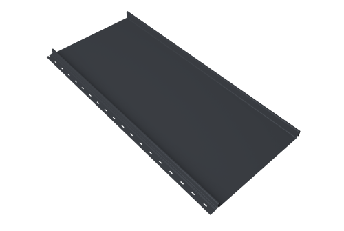 Кликфальц mini Grand Line 0,45 Drap TwinColor с пленкой на замках RAL 7024 мокрый асфальт