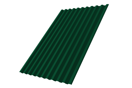 Профнастил С21R 0.45 PE RAL 6005 зеленый мох