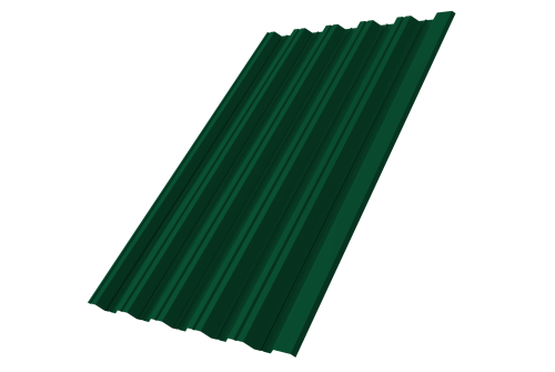 Профнастил НС35R 0,5 Satin RAL 6005 зеленый мох