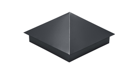 Колпак на столб 390х390 0,5 Satin с пленкой RAL 7024 мокрый асфальт