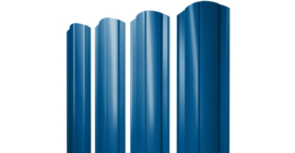 Штакетник Круглый фигурный 0.5 Satin RAL 5005 сигнальный синий