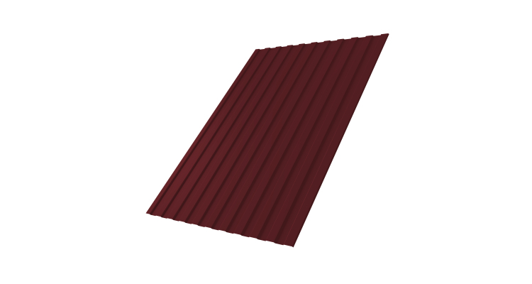 Профнастил С8А 0,5 Satin Мatt RAL 3005 красное вино