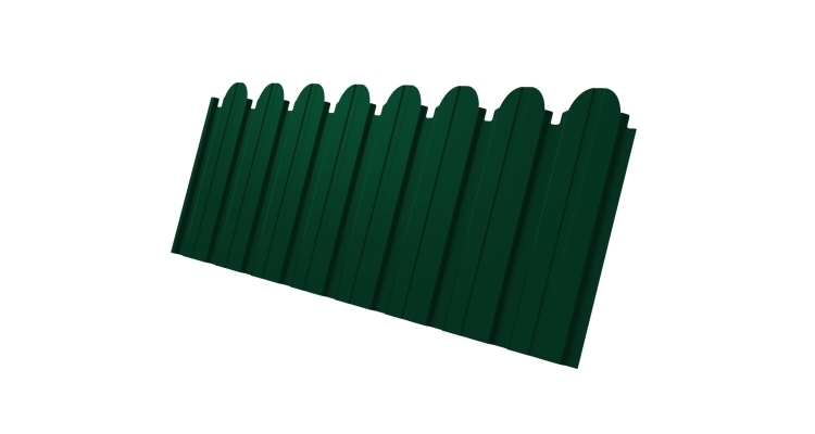 Профнастил С10B фигурный 0,45 Drap RAL 6005 зеленый мох