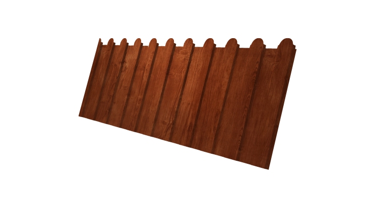 Профнастил С8А фигурный 0,45 Print Elite Rowan TwinColor