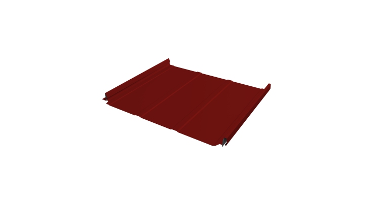 Кликфальц Pro Line Grand Line 0,45 PE с пленкой на замках RAL 3011 коричнево-красный