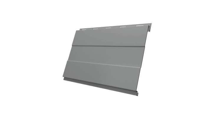 Вертикаль 0,2 prof 0.5 Satin с пленкой RAL 9006 бело-алюминиевый