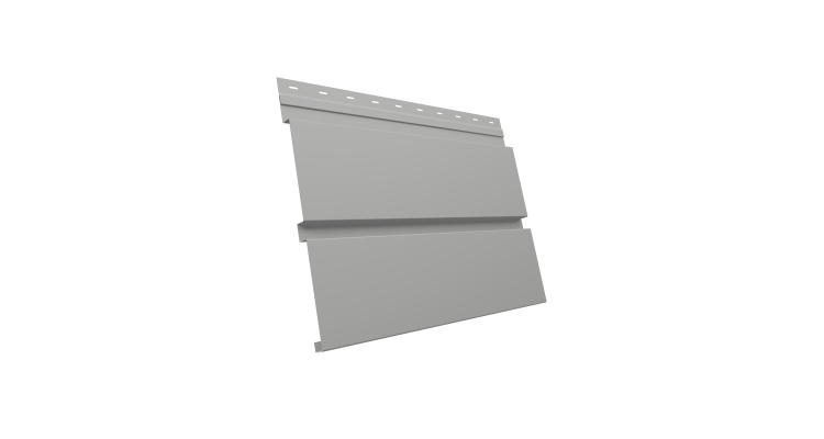 Квадро брус 0.5 Satin с пленкой RAL 9006 бело-алюминиевый