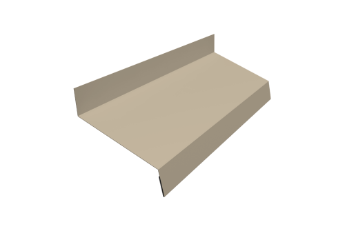 Отлив простой 50 0,5 Satin с пленкой RAL 1015 светлая слоновая кость (2м)