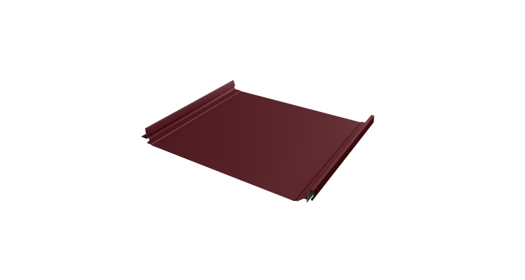 Кликфальц Pro Grand Line 0,5 Satin Matt с пленкой на замках RAL 3005 красное вино