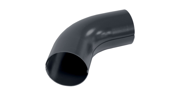 Колено 60 град 90 мм Мatt RAL 7024 мокрый асфальт