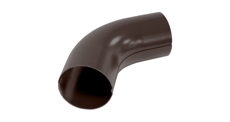 Колено 60 град 90 мм Мatt RAL 8017 шоколад