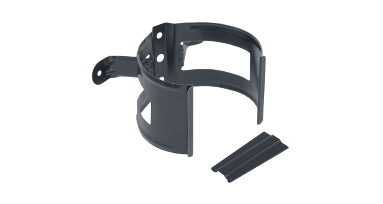 Кронштейн трубы на дерево 90 мм Мatt RAL 7024 мокрый асфальт