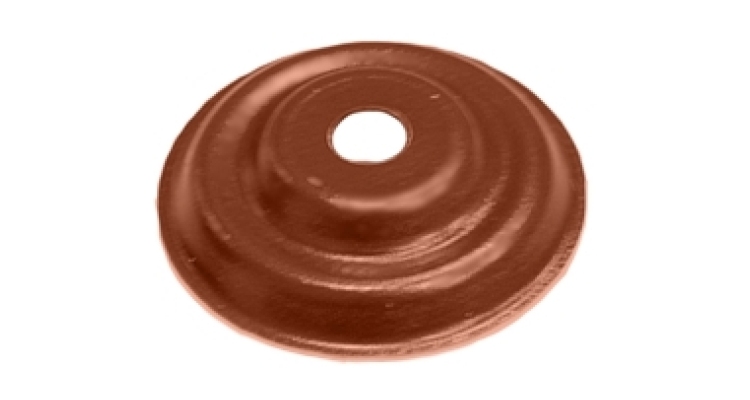 Накладка декоративная кронштейна трубы Grand Line на кирпич RAL 8004 терракота