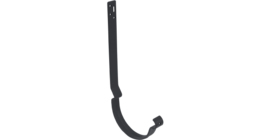 Крюк длинный полоса 125 мм PU Мatt RAL 7024 мокрый асфальт