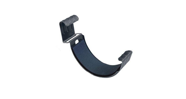 Соединитель желоба GL 125 мм PU Мatt RAL 7024 мокрый асфальт