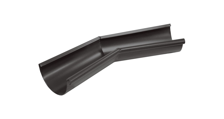 Угол желоба внутренний 135 гр 125 мм PU Мatt RR 32 темно-коричневый