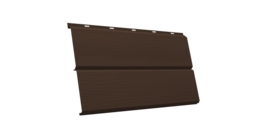 ЭкоБрус 3D 0,345 GL 0.45 Drap TwinColor с пленкой RAL 8017 шоколад