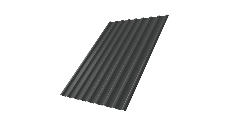 Профнастил С20R Grand Line 0,5 Velur X RAL 7016 антрацитово-серый
