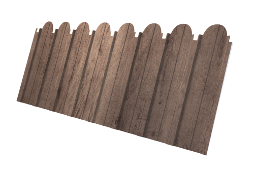 Профнастил C10A фигурный 0,45 Print Premium Almond Wood Fresh