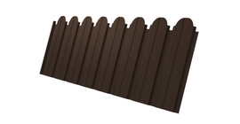 Профнастил C10B фигурный 0.5 Drap RAL 8017 шоколад