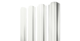 Штакетник Прямоугольный фигурный 0.5 Satin RAL 9003 сигнальный белый