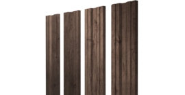 Штакетник Twin с прямым резом 0.45 Print Premium Almond Wood Fresh