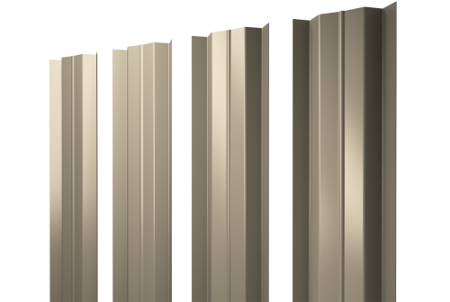 Штакетник М-образный В с прямым резом 0.5 Satin RAL 1015 светлая слоновая кость