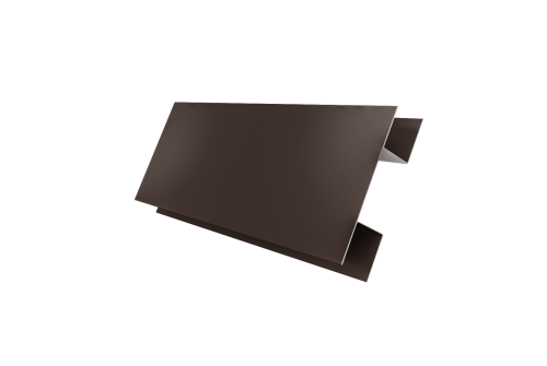 Планка H-образная Блок-хаус new 0,5 Satin с пленкой RAL 8017 шоколад (2м)