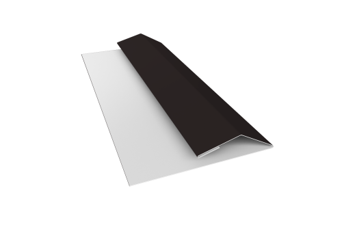 Планка финишная Блок-хаус new 0,5 Drap TX RAL 9005 черный (2м)