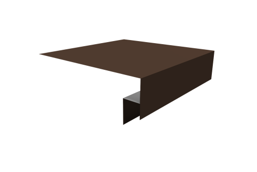 Планка околооконная сложная Блок-хаус new 200х50х27 0,45 Drap TX RAL 8017 шоколад (3м)