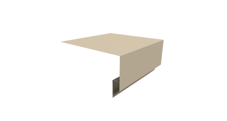 Планка околооконная сложная Блок-хаус new 200х75х27 0,45 PE с пленкой RAL 1015 светлая слоновая кость (2м)