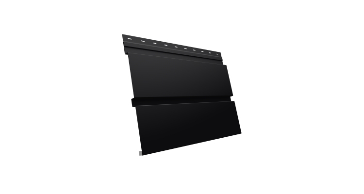 Софит металлический Квадро Брус без перфорации 0,5 Satin Matt TX с пленкой RAL 9005 черный