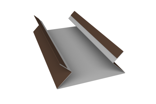 Планка угла внутреннего составная верхняя 0,5 Satin с пленкой RAL 8017 шоколад (2м)