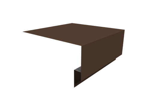 Планка околооконная сложная Экобрус Grand Line 200х75х25 0,45 Drap RAL 8017 шоколад (3м)