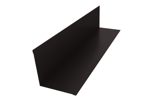 Угол внутренний 110х110 0,45 PE с пленкой RR 32 темно-коричневый (2м)