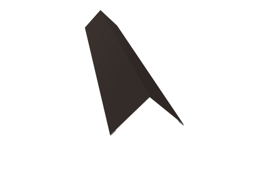 Угол внешний 110х110 0,45 PE с пленкой RR 32 темно-коричневый (3м)