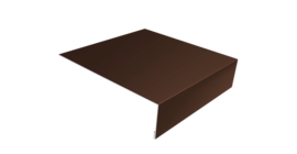 Планка лобовая/околооконная простая 190х50 0,5 Satin с пленкой RAL 8017 шоколад (3м)