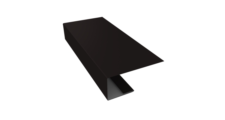 J-Профиль 18мм 0,45 Drap TX RAL 9005 черный (3м)