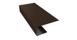 J-Профиль 18мм 0,5 Satin Matt RAL 8017 шоколад (2м)