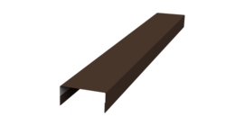 Крышка 30х15 жалюзи Texas 0,45 Drap TX RAL 8017 шоколад (2,5м)