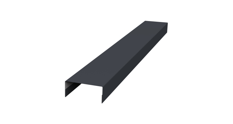 Крышка 30х15 жалюзи Texas 0,5 PurPro Matt 275 RAL 7024 мокрый асфальт (2,5м)