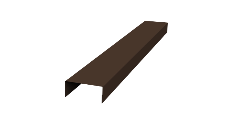 Крышка 45х20 жалюзи Texas 0,5 Satin Matt TX RAL 8017 шоколад (2м)