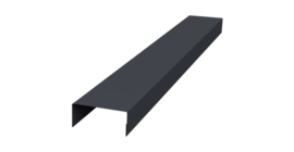 Крышка 45х20 жалюзи Texas 0,5 PurPro RAL 7024 мокрый асфальт (2м)