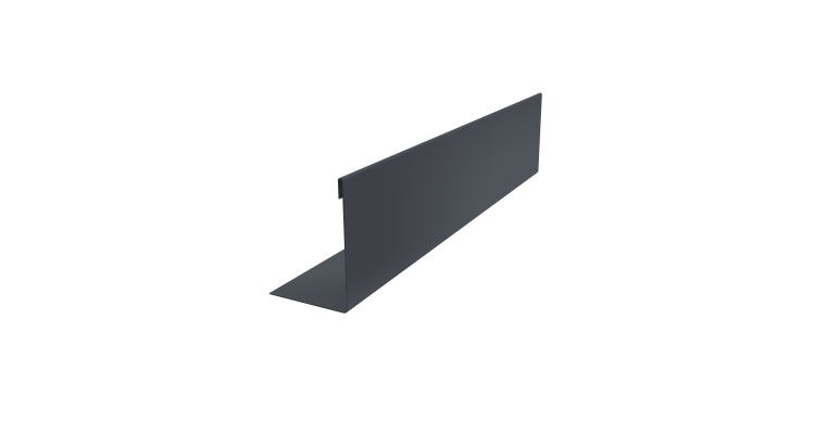 Нащельник 150 Texas 25х35 0,5 Velur X RAL 7024 мокрый асфальт (L2,0)