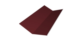 Планка ендовы нижней 300х300 0,45 Drap TX RAL 3005 красное вино (3м)