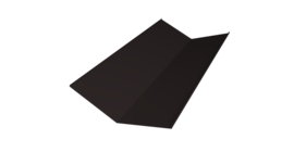 Планка ендовы нижней 300х300 0,45 Drap-double TX RAL 9005 черный (3м)