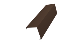 Декоративная накладка на столб универсальная угловая 60х60 для забора жалюзи 0,45 Drap TX RAL 8017 шоколад (2м)