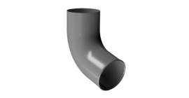 Отвод водосточной трубы Stal Premium, графит