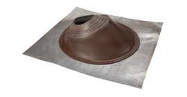 Проходной элемент MF угловой №3.1 (280-460мм) +185 EPDM (металлический неокрашенный фланец) коричневый