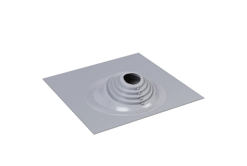 Проходной элемент MF CN угловой №17 (75-200мм) +240 силиконовый (металлический окрашенный фланец) серебро